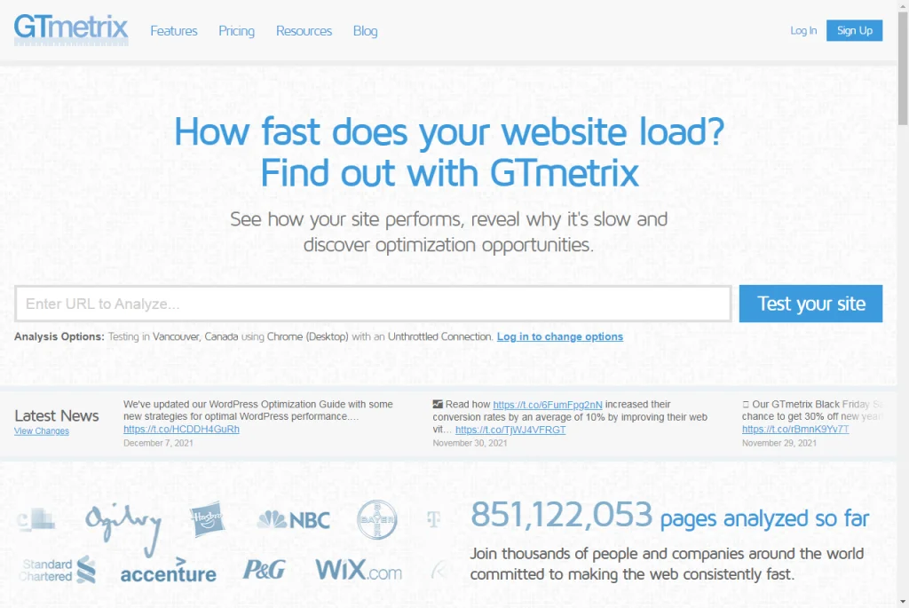 gtmetrix optimiser votre site WordPress pour la vitesse